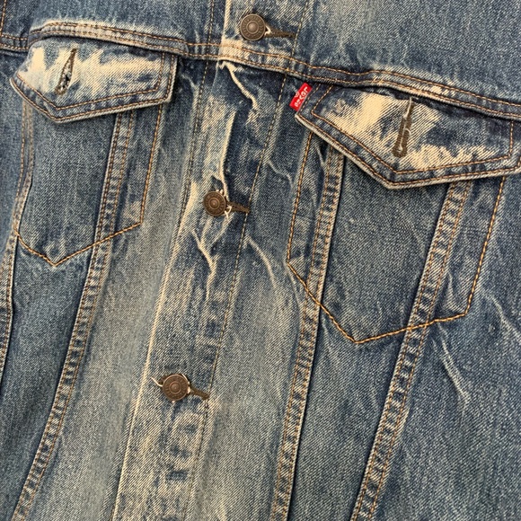 Levis Trucker Jacket sz XL Medium Wash Red Tab Type 3 - Picture 4 of 12